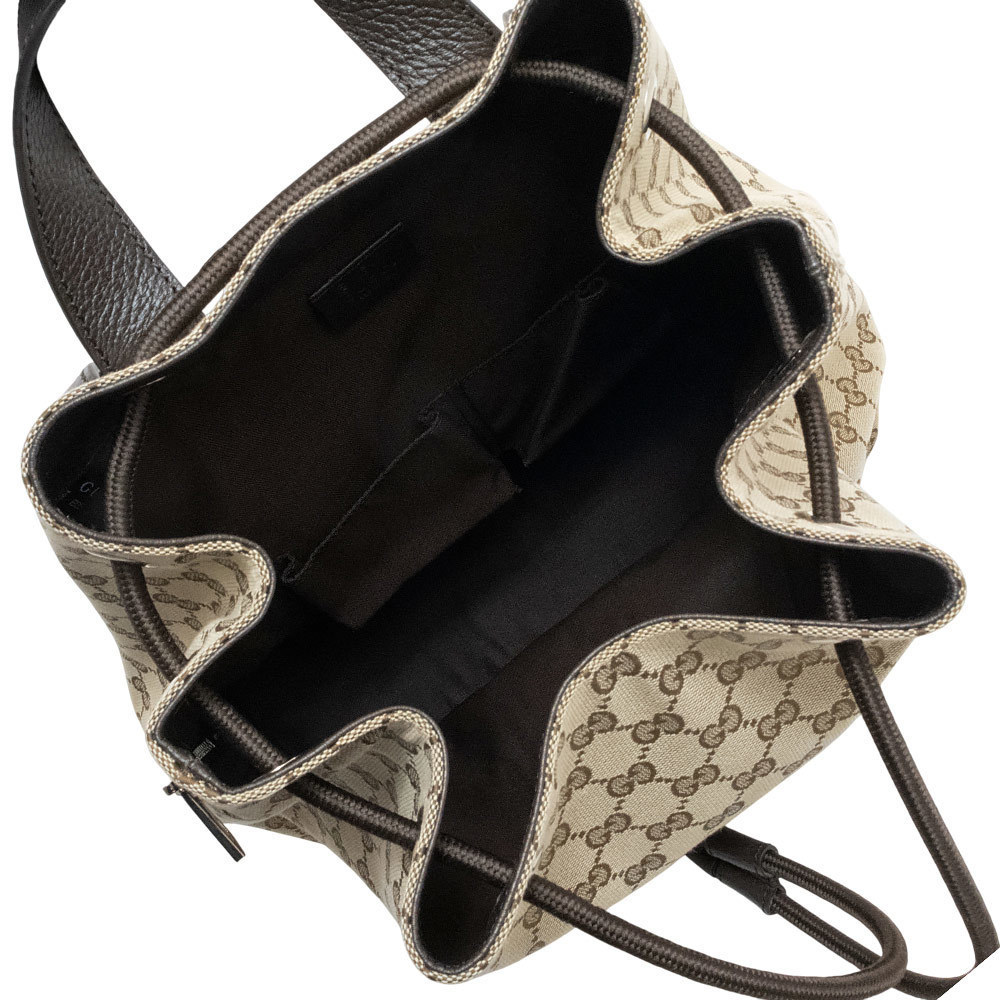 Gucci Backpack Drawstring Rucksack Daypack Gg Bei… - image 2